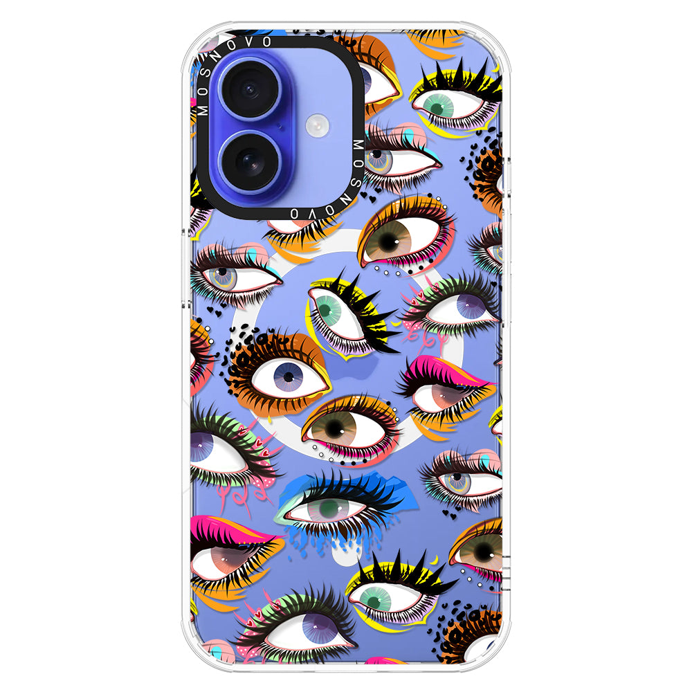 Eyes Phone Case - iPhone 16 Case - MOSNOVO