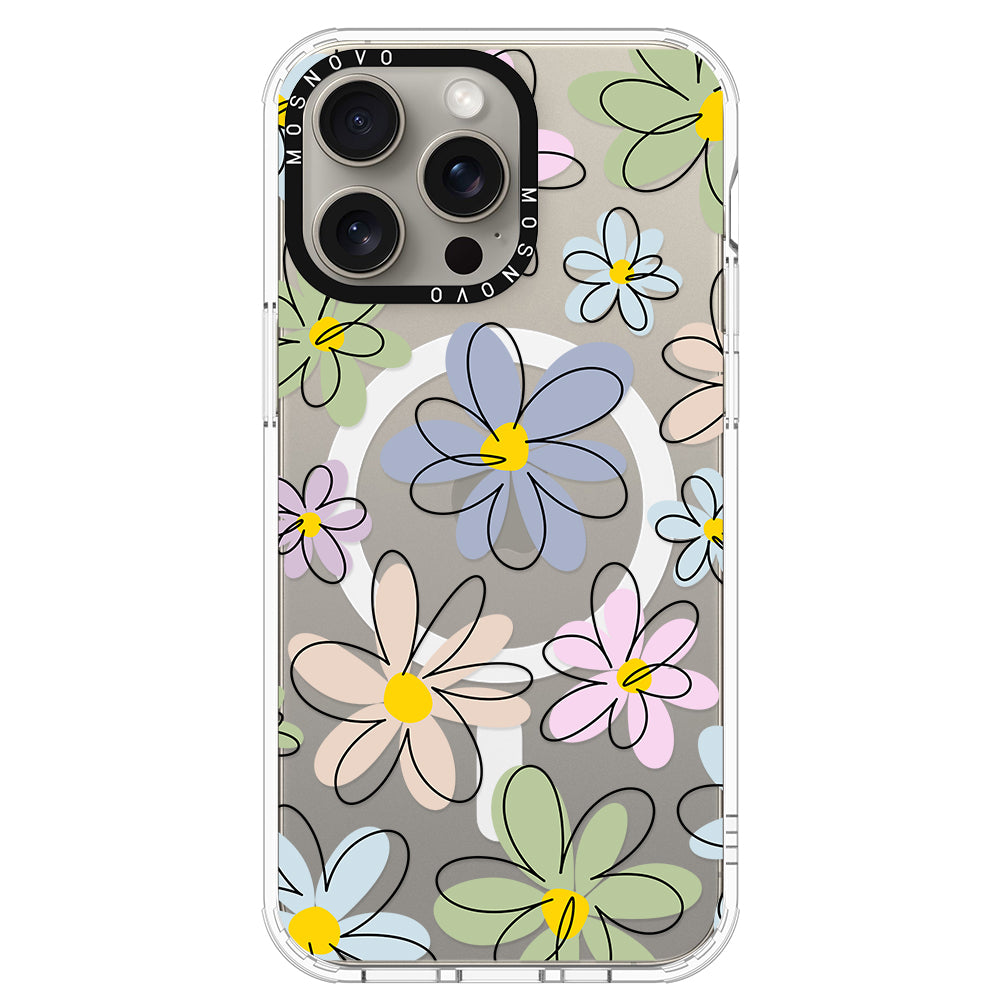 Linear Blooms Phone Case - iPhone 15 Pro Max Case