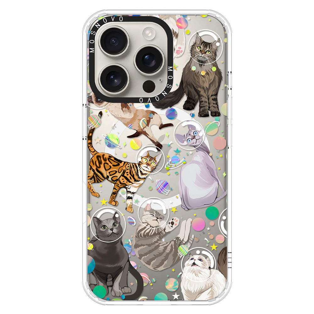 Space Cat Phone Case - iPhone 16 Pro Case - MOSNOVO