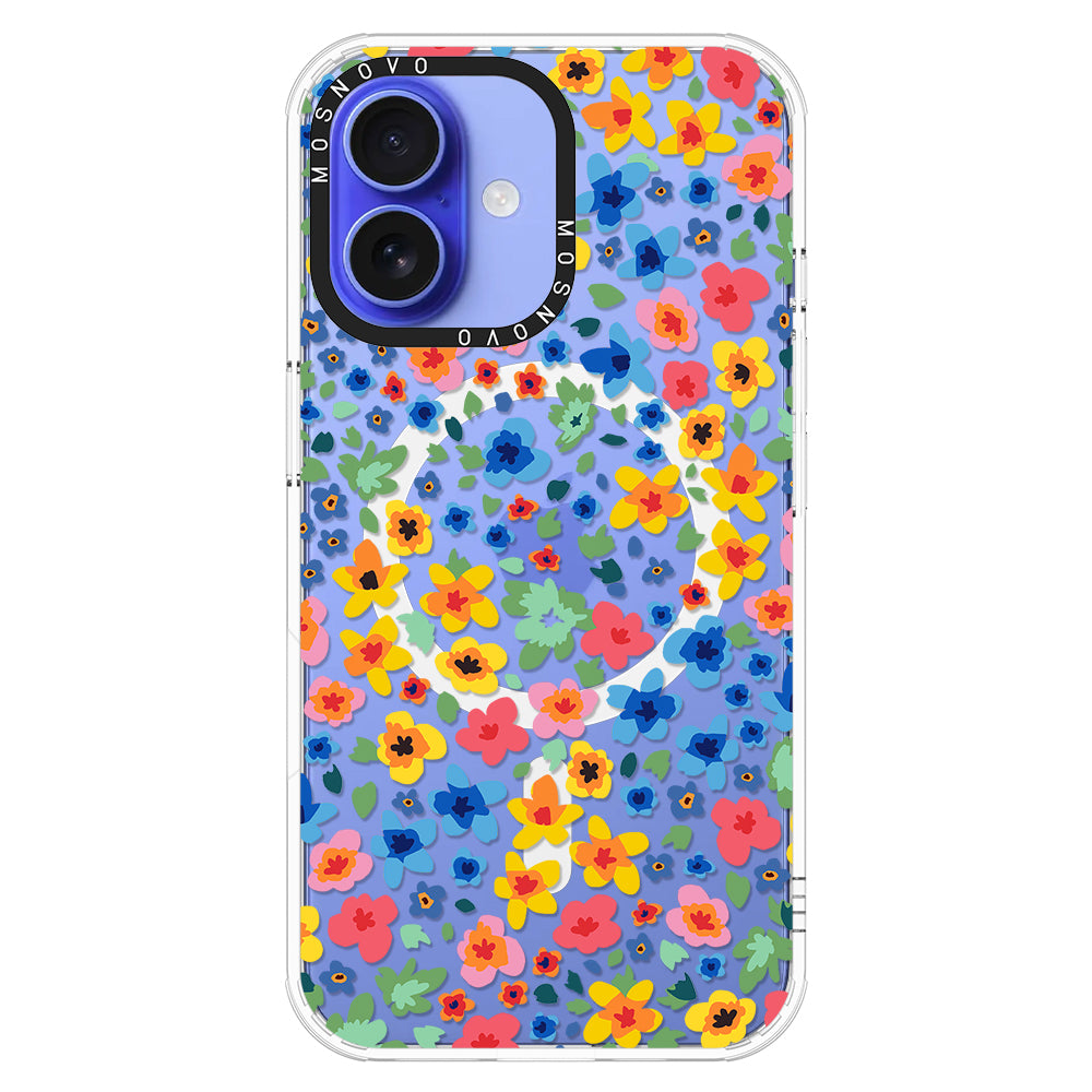 Lovely Floral Flower Phone Case - iPhone 16 Plus Case - MOSNOVO