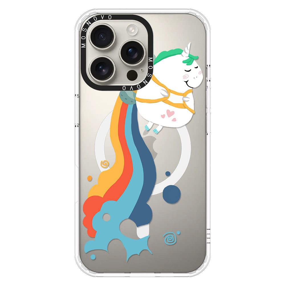 Cute Rainbow Unicorn Phone Case - iPhone 16 Pro Max Case - MOSNOVO