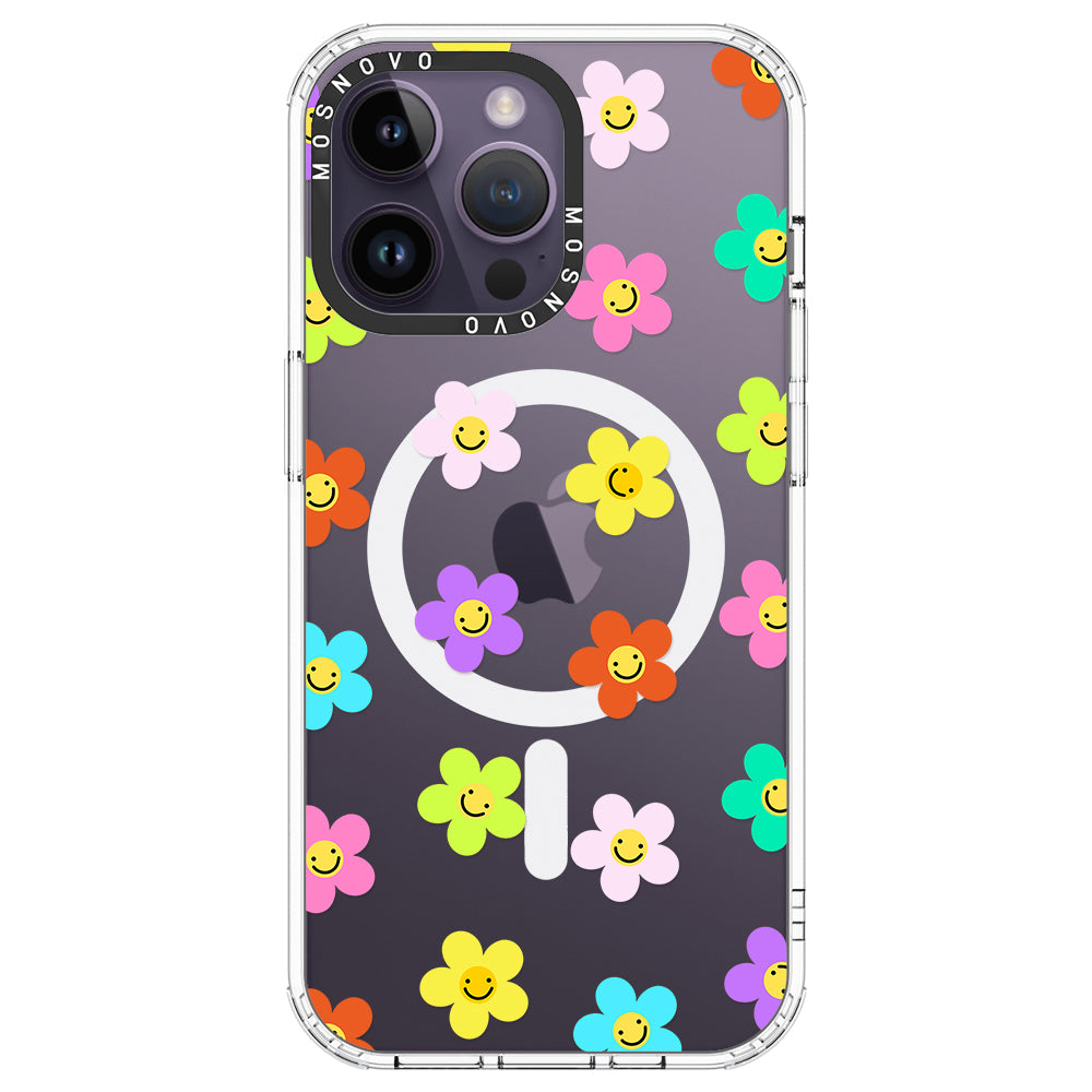 Smile Floral Phone Case - iPhone 14 Pro Max Case