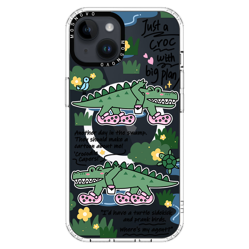 Croc with Big Plan Phone Case - iPhone 14 Case