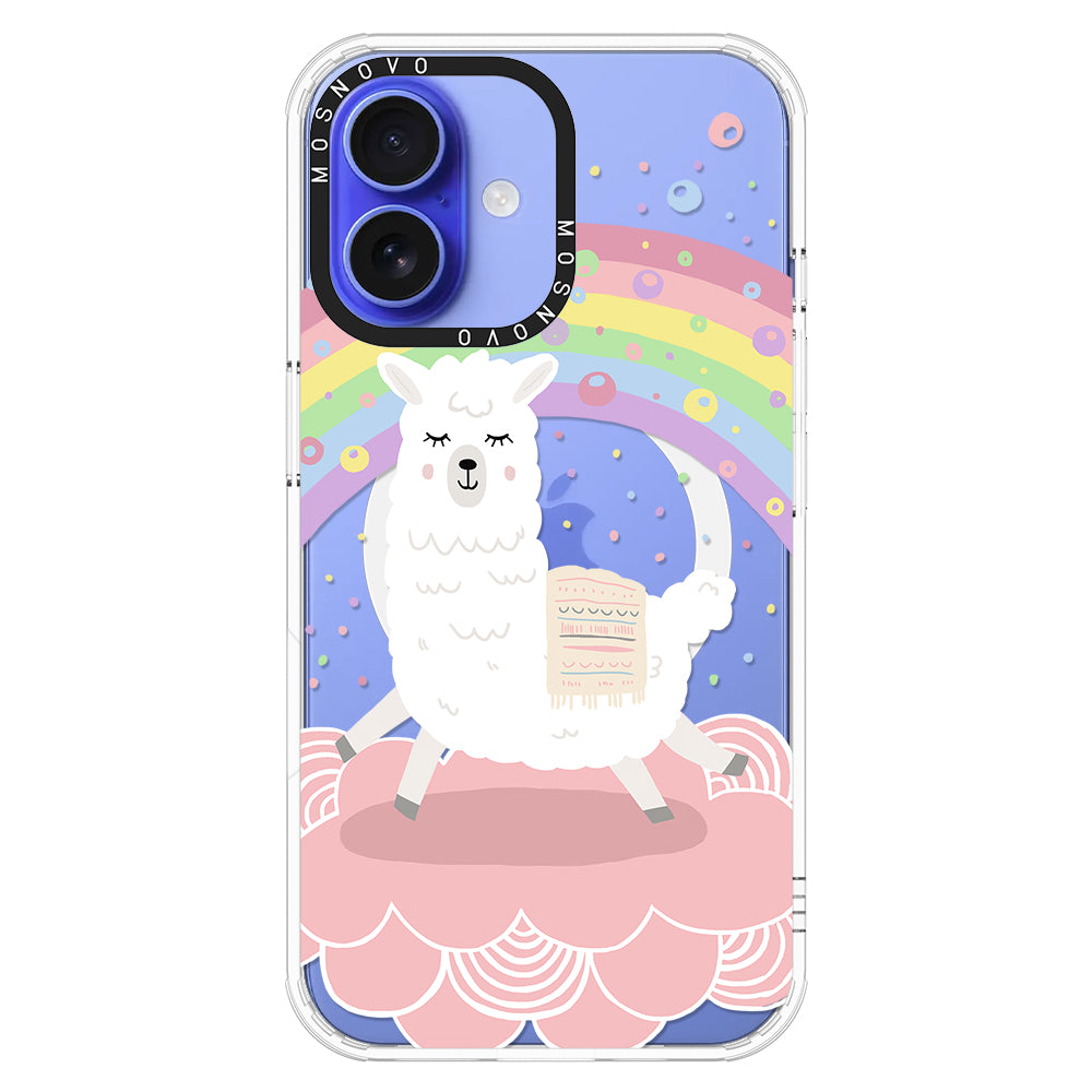 Rainbow Alpaca Phone Case - iPhone 16 Case - MOSNOVO