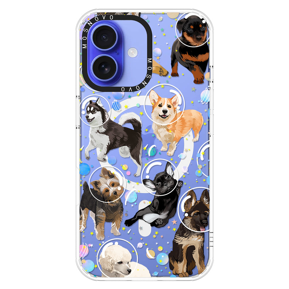 Space Dog Phone Case - iPhone 16 Plus Case - MOSNOVO