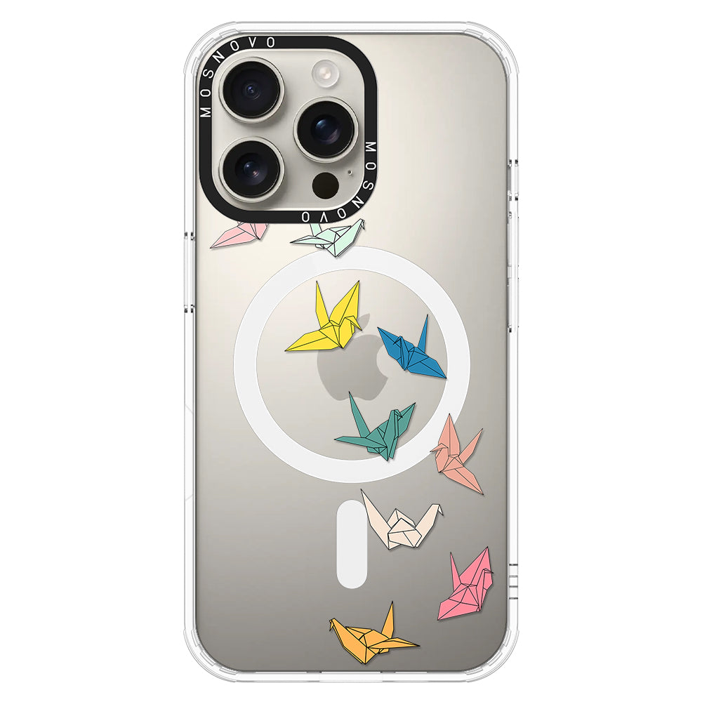 Paper Crane Phone Case - iPhone 16 Pro Max Case - MOSNOVO