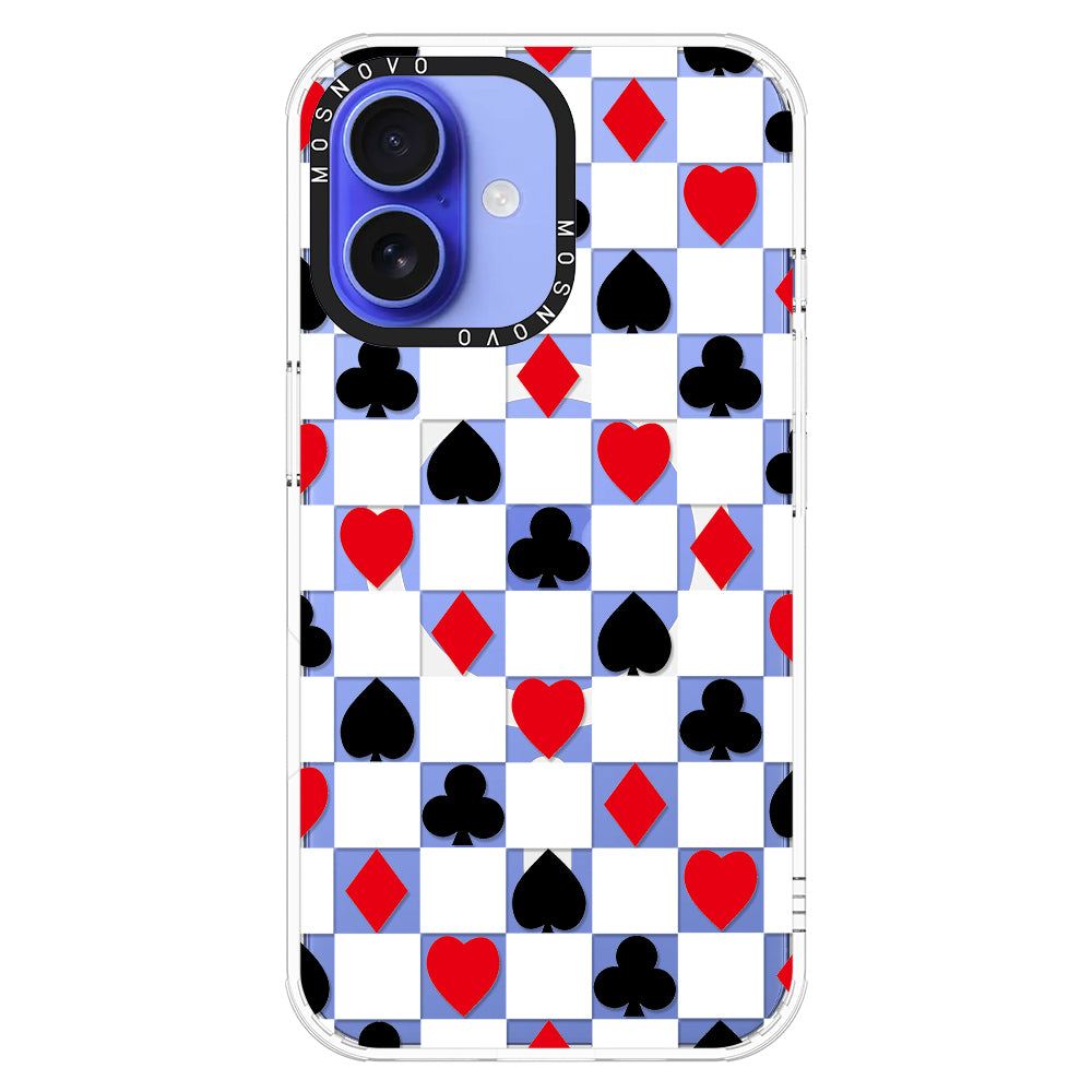 Checker Poker Phone Case - iPhone 16 Plus Case - MOSNOVO