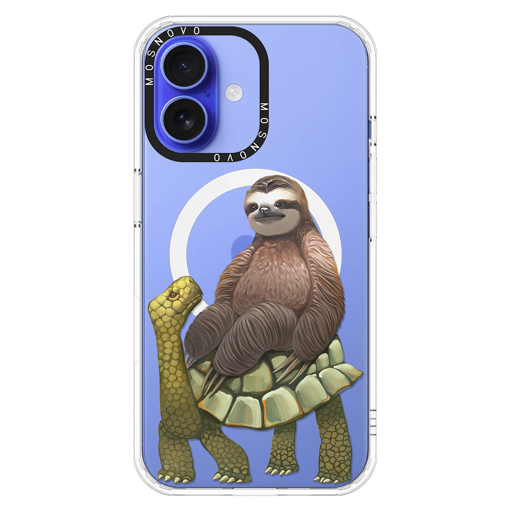 Sloth Turtle Phone Case - iPhone 16 Case - MOSNOVO