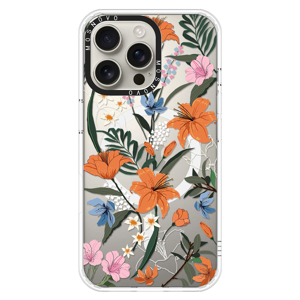 Lily Garden Phone Case - iPhone 16 Pro Max Case - MOSNOVO