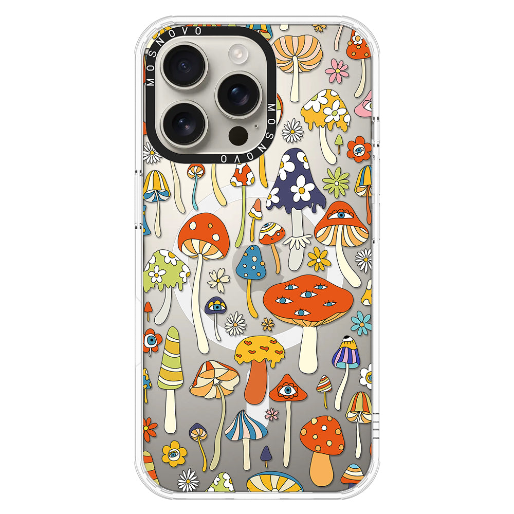 Mushroom Art Phone Case - iPhone 16 Pro Max Case - MOSNOVO