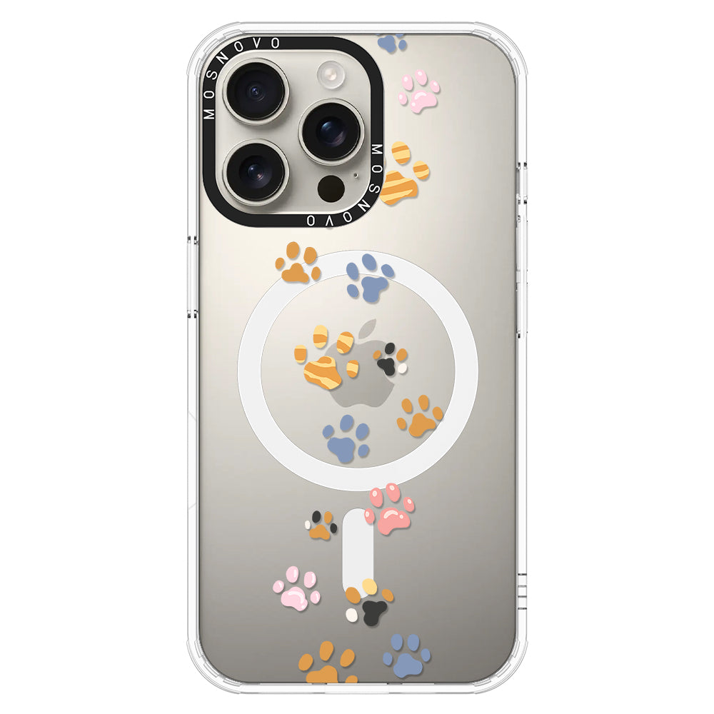 Colorful Paw Phone Case - iPhone 16 Pro Max Case - MOSNOVO