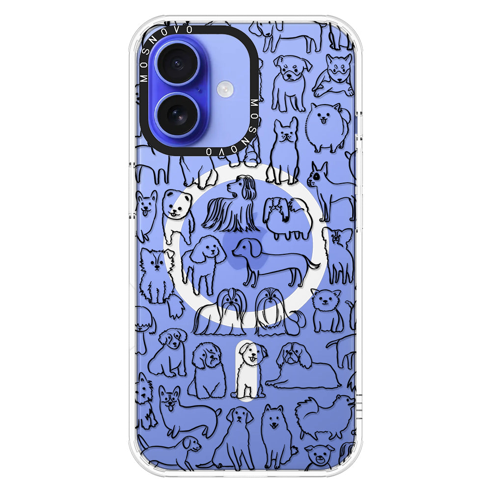 Dogs Phone Case - iPhone 16 Plus Case - MOSNOVO