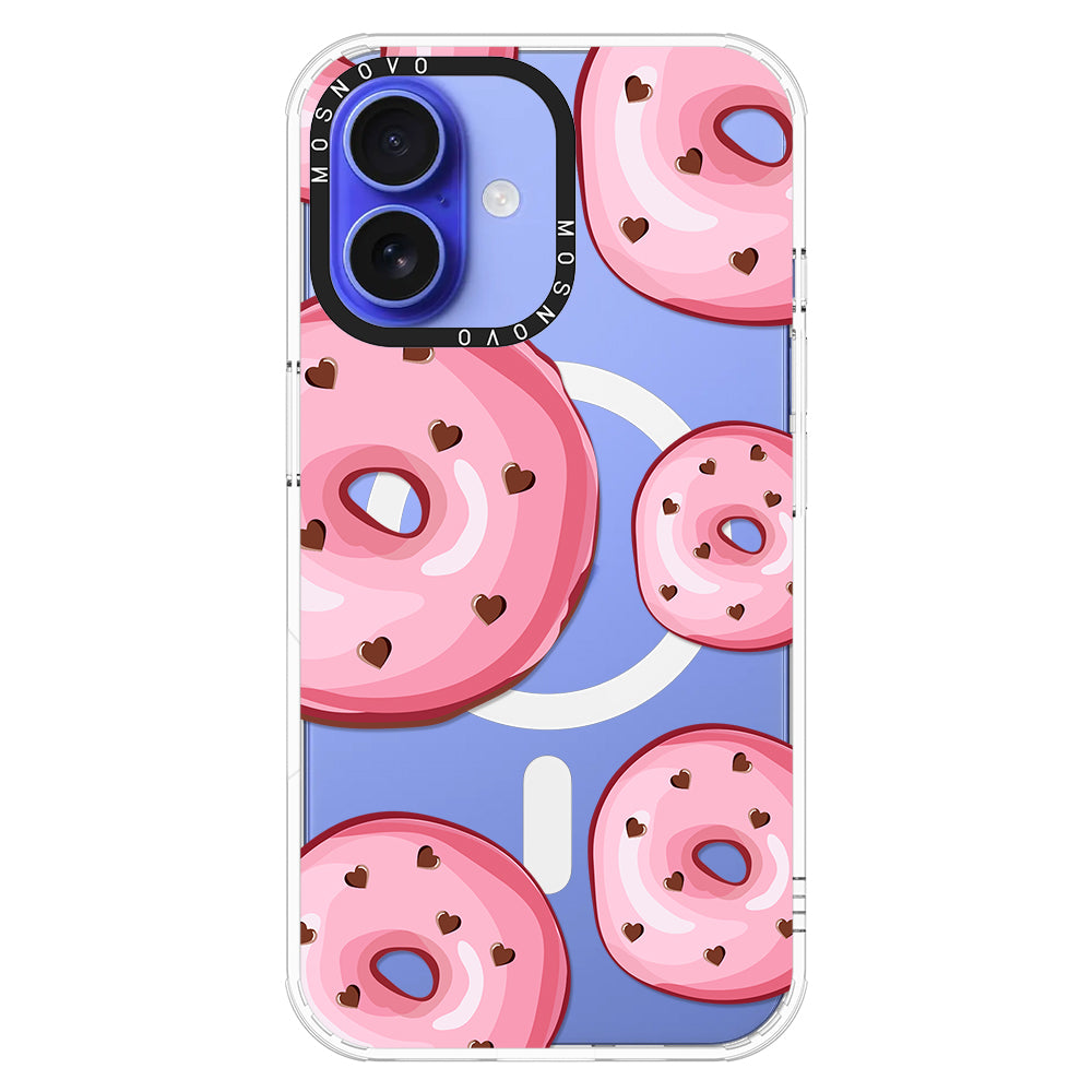 Pink Donuts Phone Case - iPhone 16 Case - MOSNOVO