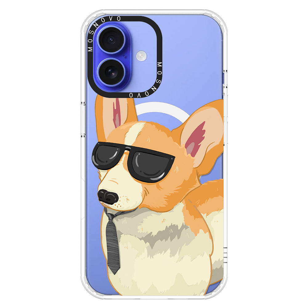 Fluffy Corgi Phone Case - iPhone 16 Plus Case - MOSNOVO