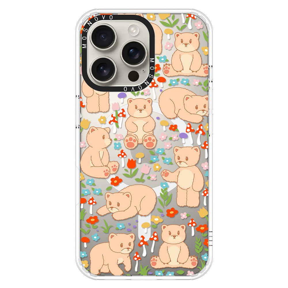 Cute Bear Phone Case - iPhone 16 Pro Max Case - MOSNOVO