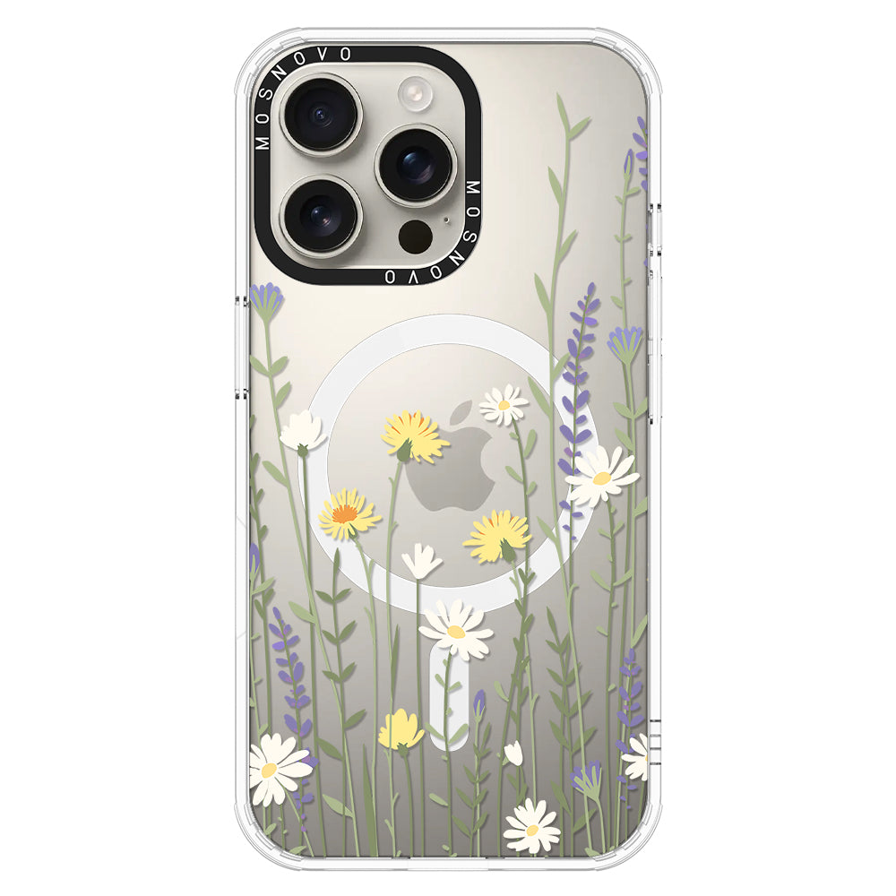 Wild Meadow Floral Phone Case - iPhone 16 Pro Max Case - MOSNOVO