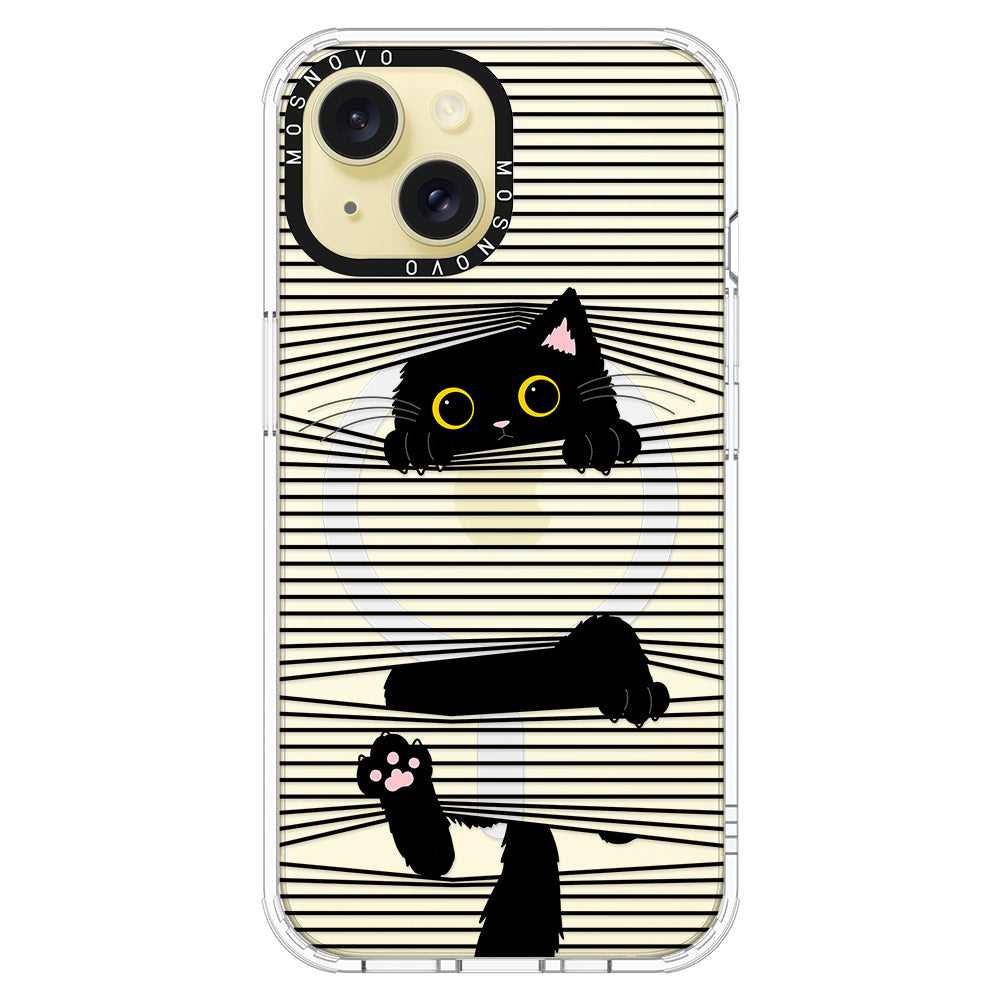 Hidden Black Cat Phone Case - iPhone 15 Plus Case