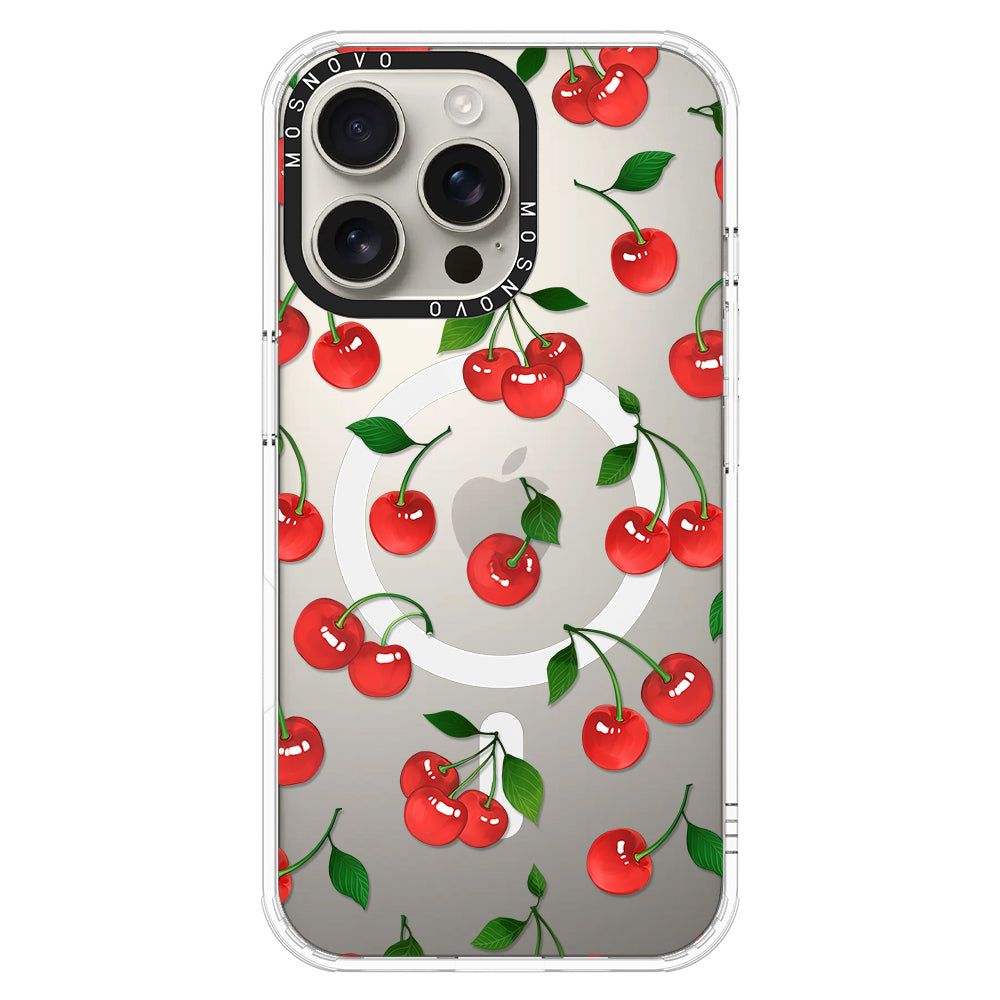 Poppy Cherry Phone Case - iPhone 16 Pro Max Case - MOSNOVO