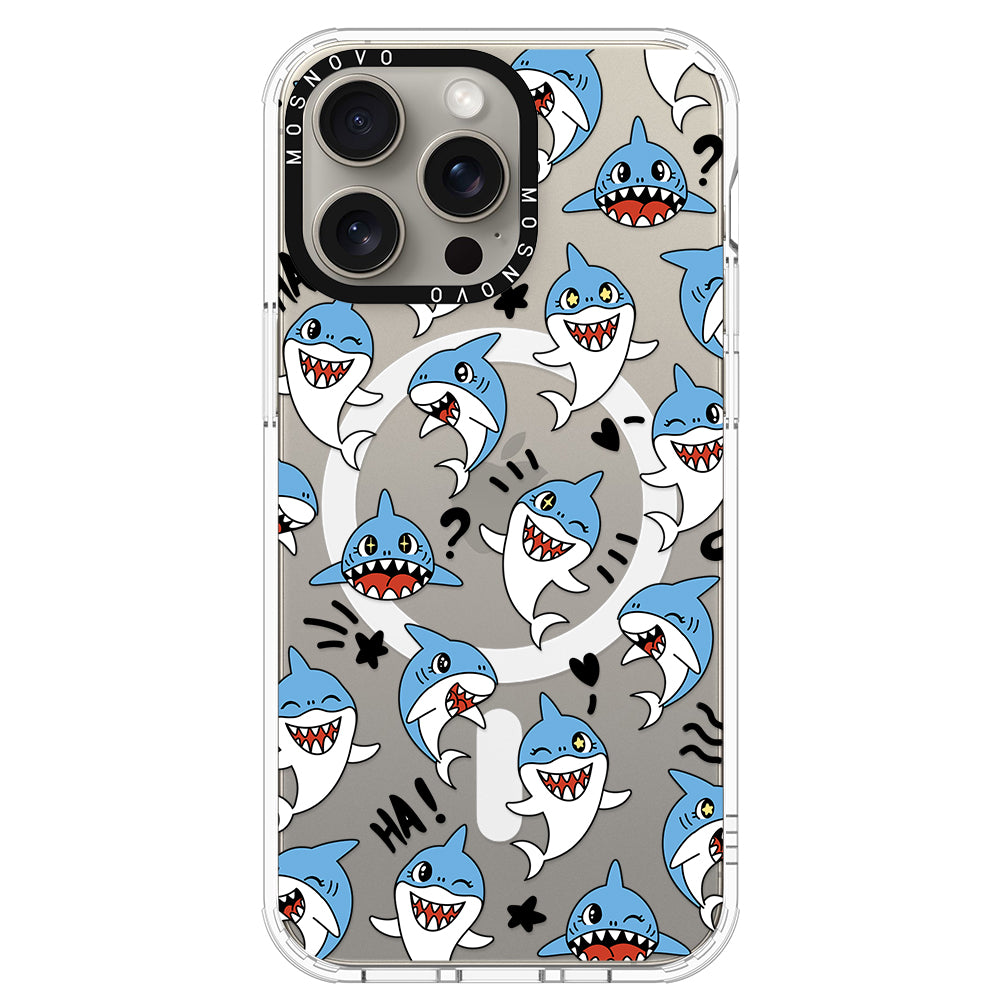 Cute Sharks Phone Case - iPhone 15 Pro Max Case