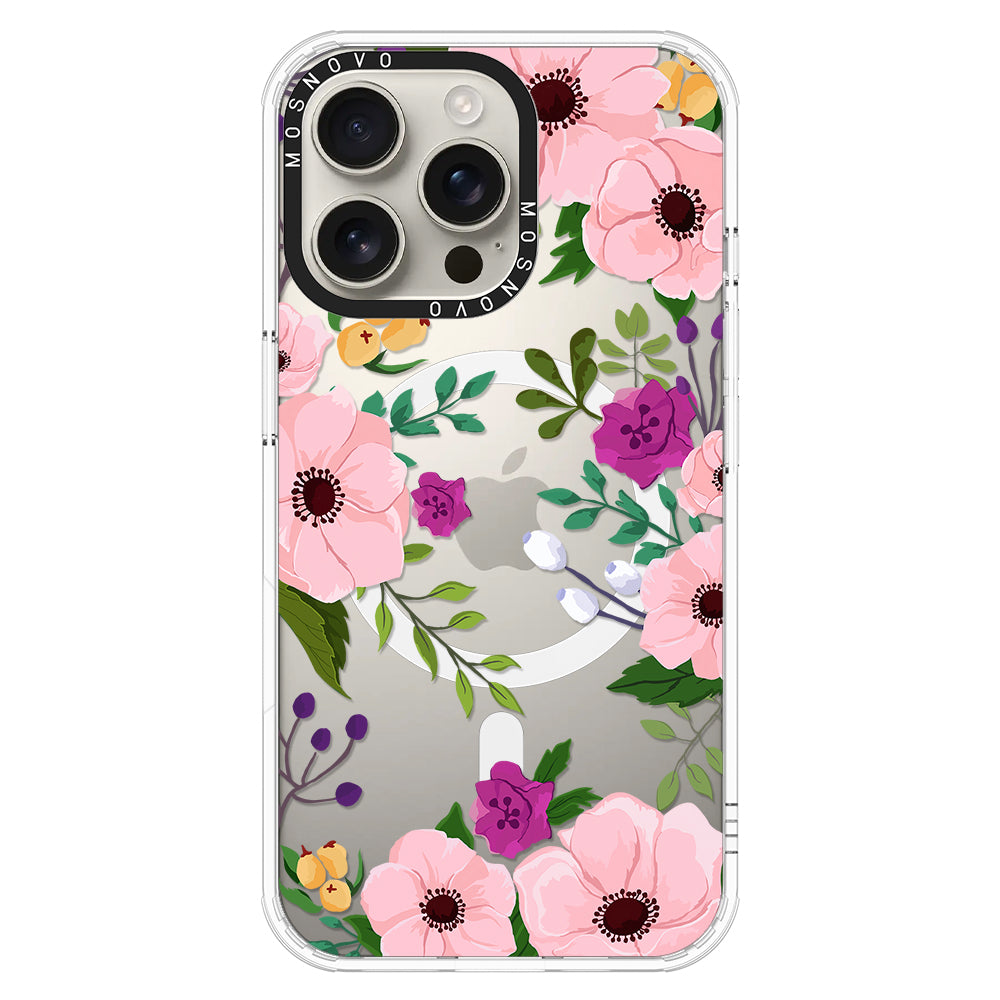 Watercolor Floral Phone Case - iPhone 16 Pro Max Case - MOSNOVO