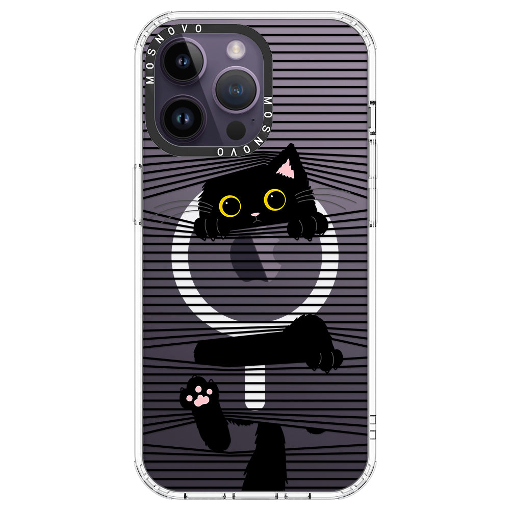 Hidden Black Cat Phone Case - iPhone 14 Pro Max Case