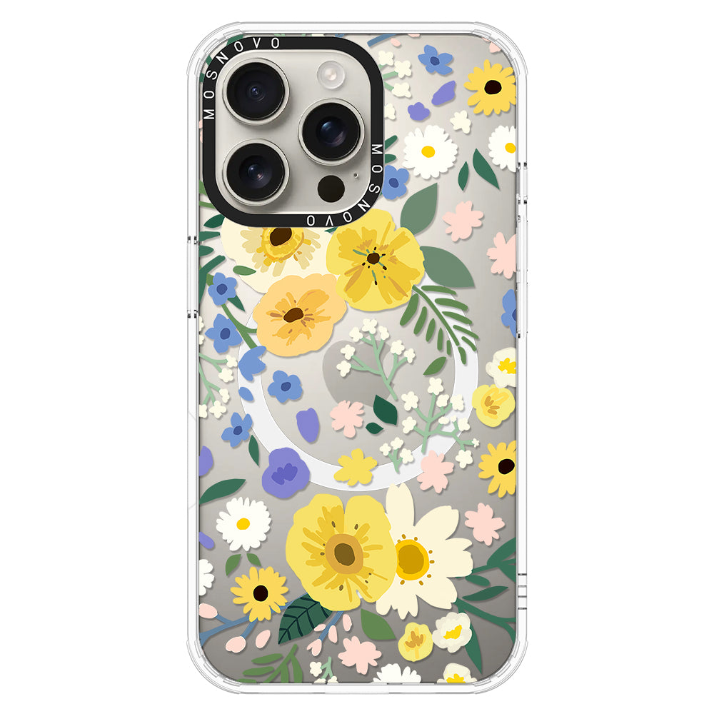 Spring Wild Floral Phone Case - iPhone 16 Pro Max Case - MOSNOVO