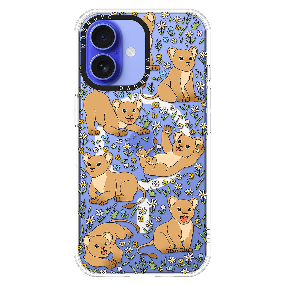 Cute Lion Phone Case - iPhone 16 Plus Case - MOSNOVO