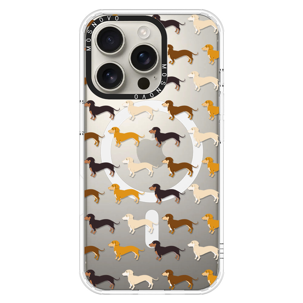 Cute Dachshund Phone Case - iPhone 16 Pro Case - MOSNOVO