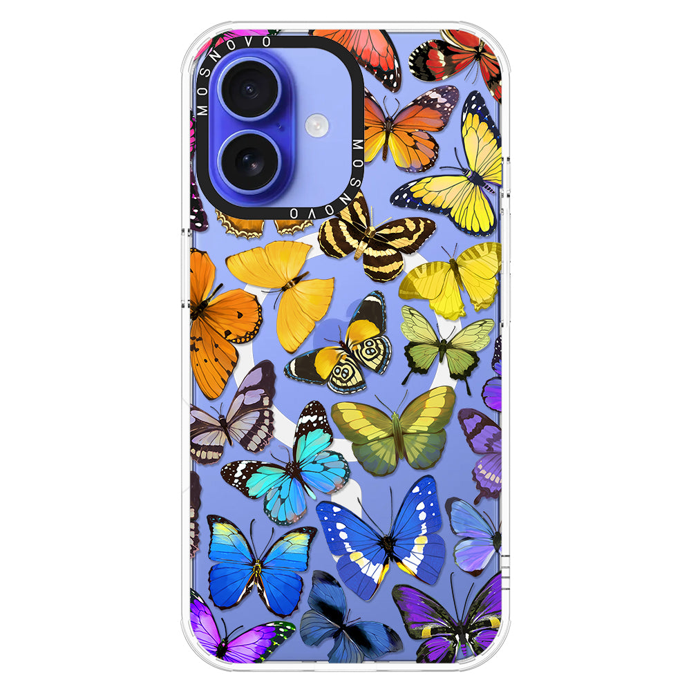 Rainbow Butterfly Phone Case - iPhone 16 Case - MOSNOVO