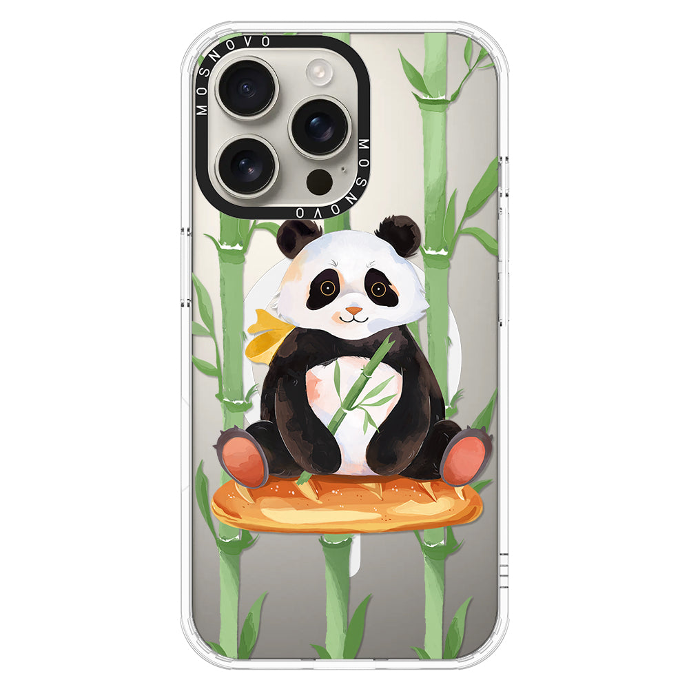 Bamboo Panda Phone Case - iPhone 16 Pro Max Case - MOSNOVO