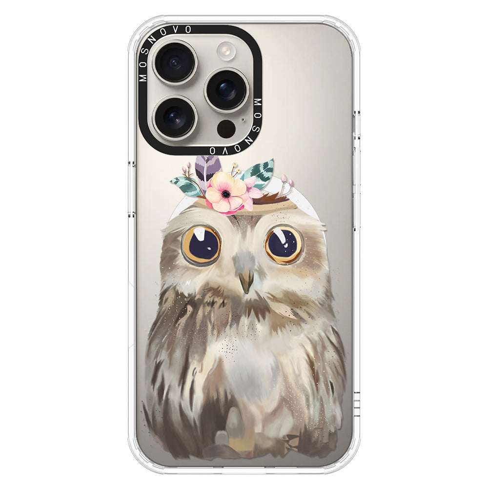 Cute Owl Phone Case - iPhone 16 Pro Max Case - MOSNOVO