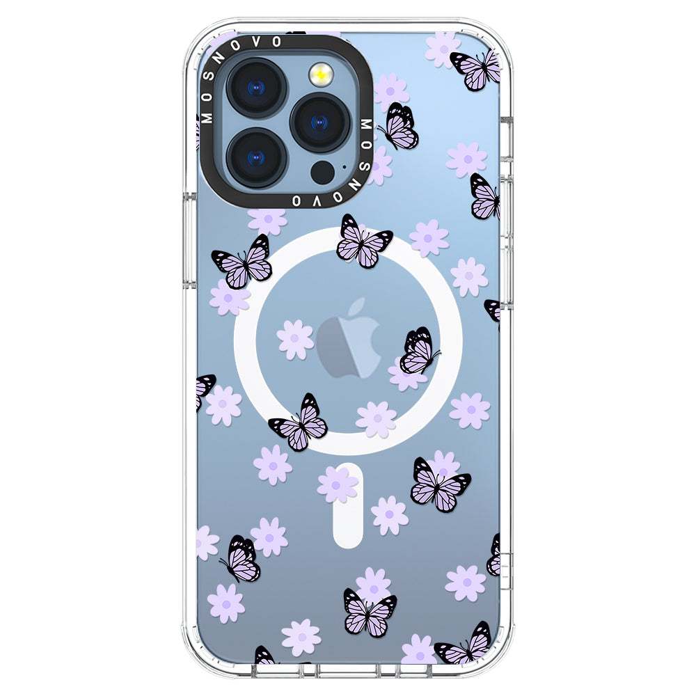 Lilac Butterfly Phone Case - iPhone 13 Pro Case