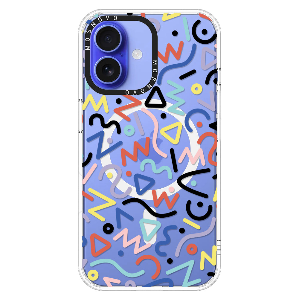 Doodle Art Phone Case - iPhone 16 Plus Case - MOSNOVO