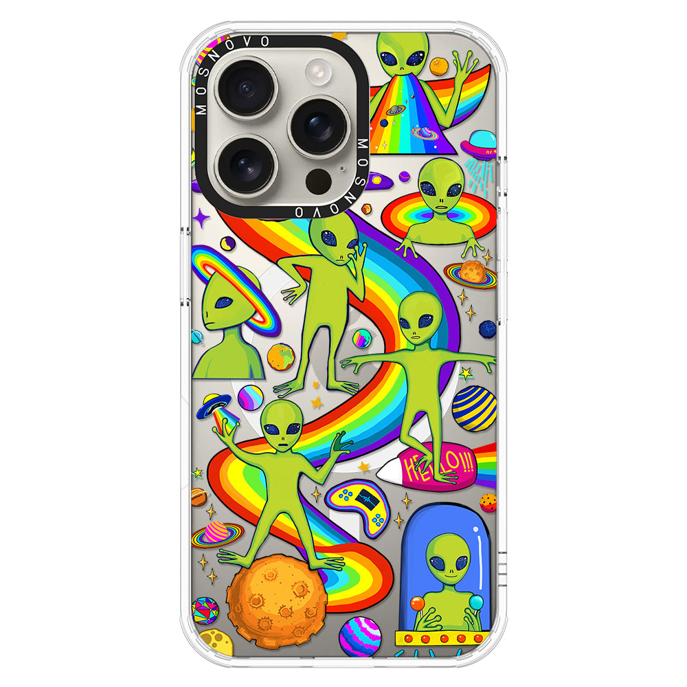 Funny Alien Phone Case - iPhone 16 Pro Max Case - MOSNOVO