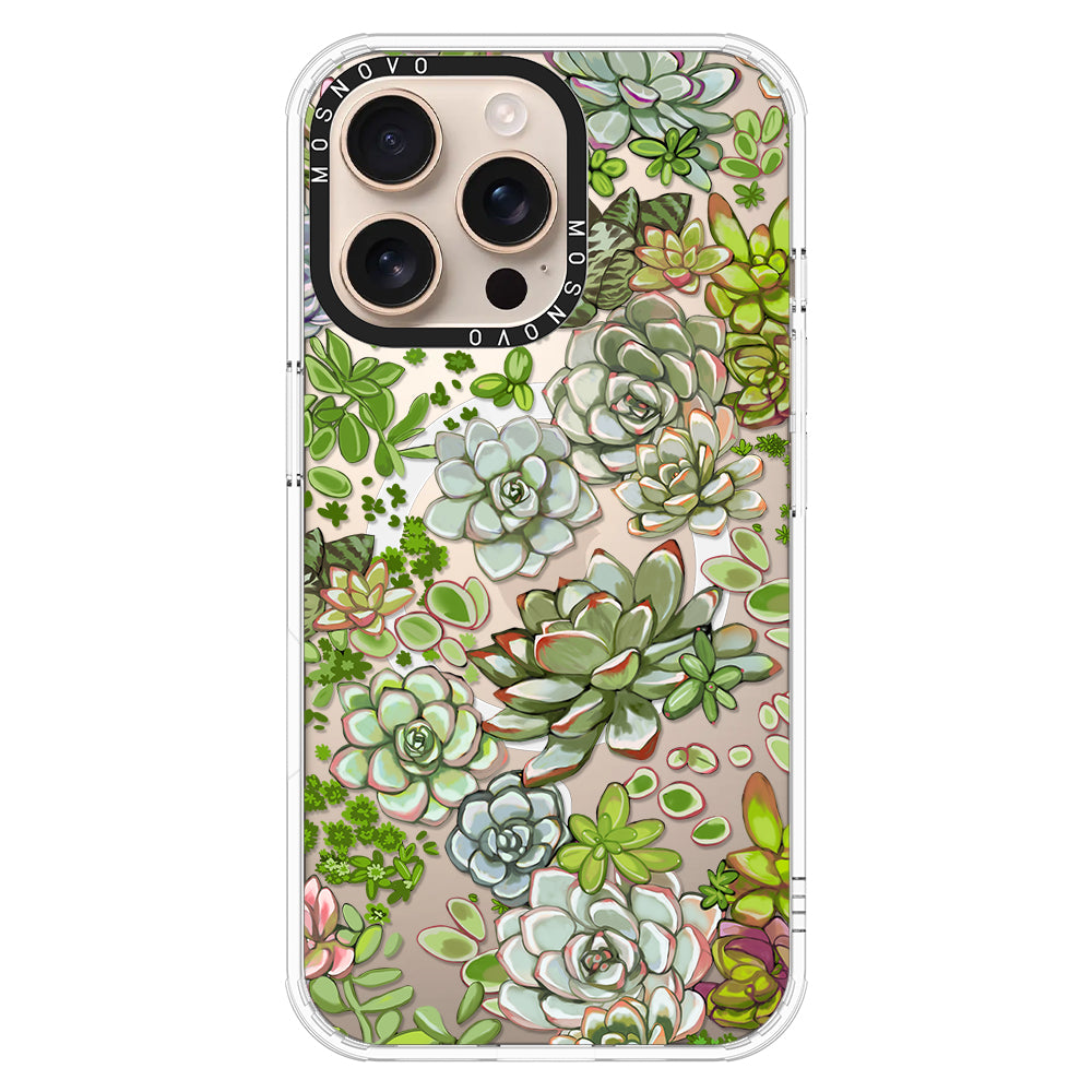 Succulent Phone Case - iPhone 16 Pro Max Case - MOSNOVO