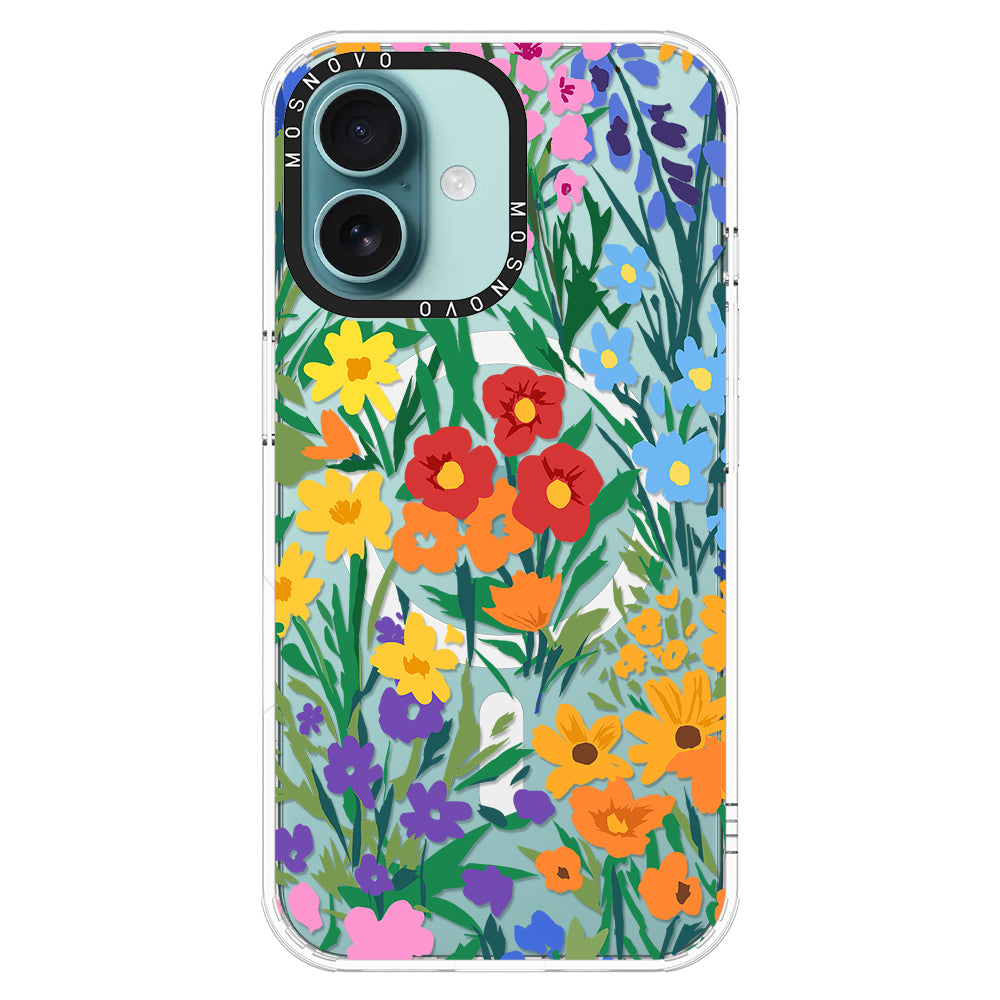 Spring Botanical Flower Floral Phone Case - iPhone 16 Case - MOSNOVO