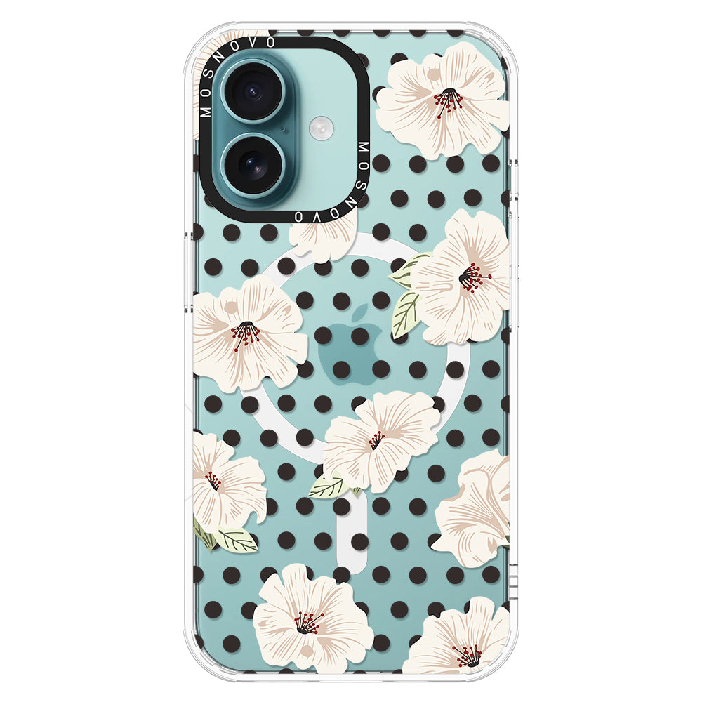 Vintage Hibiscus Flower Phone Case - iPhone 16 Case - MOSNOVO