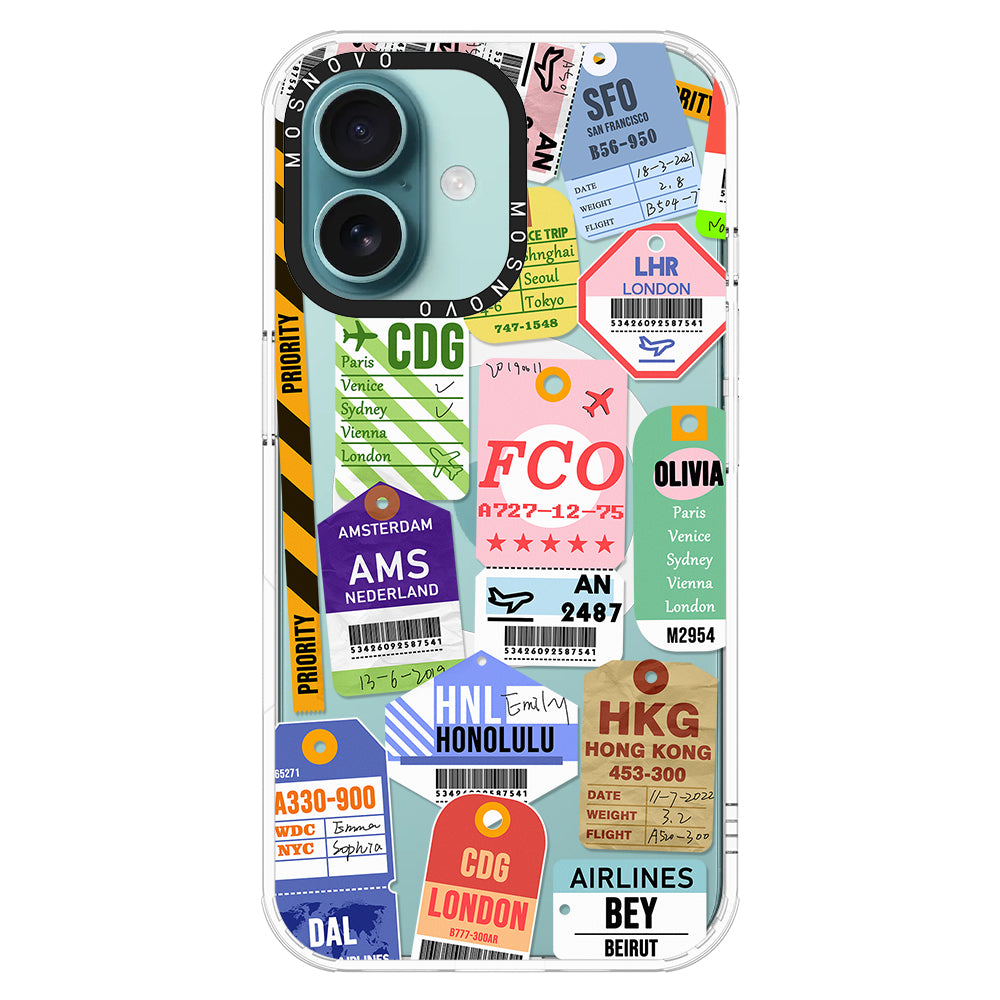 Ticket Label Phone Case - iPhone 16 Case - MOSNOVO