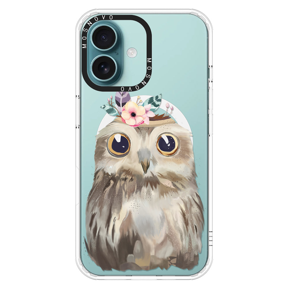 Cute Owl Phone Case - iPhone 16 Plus Case - MOSNOVO