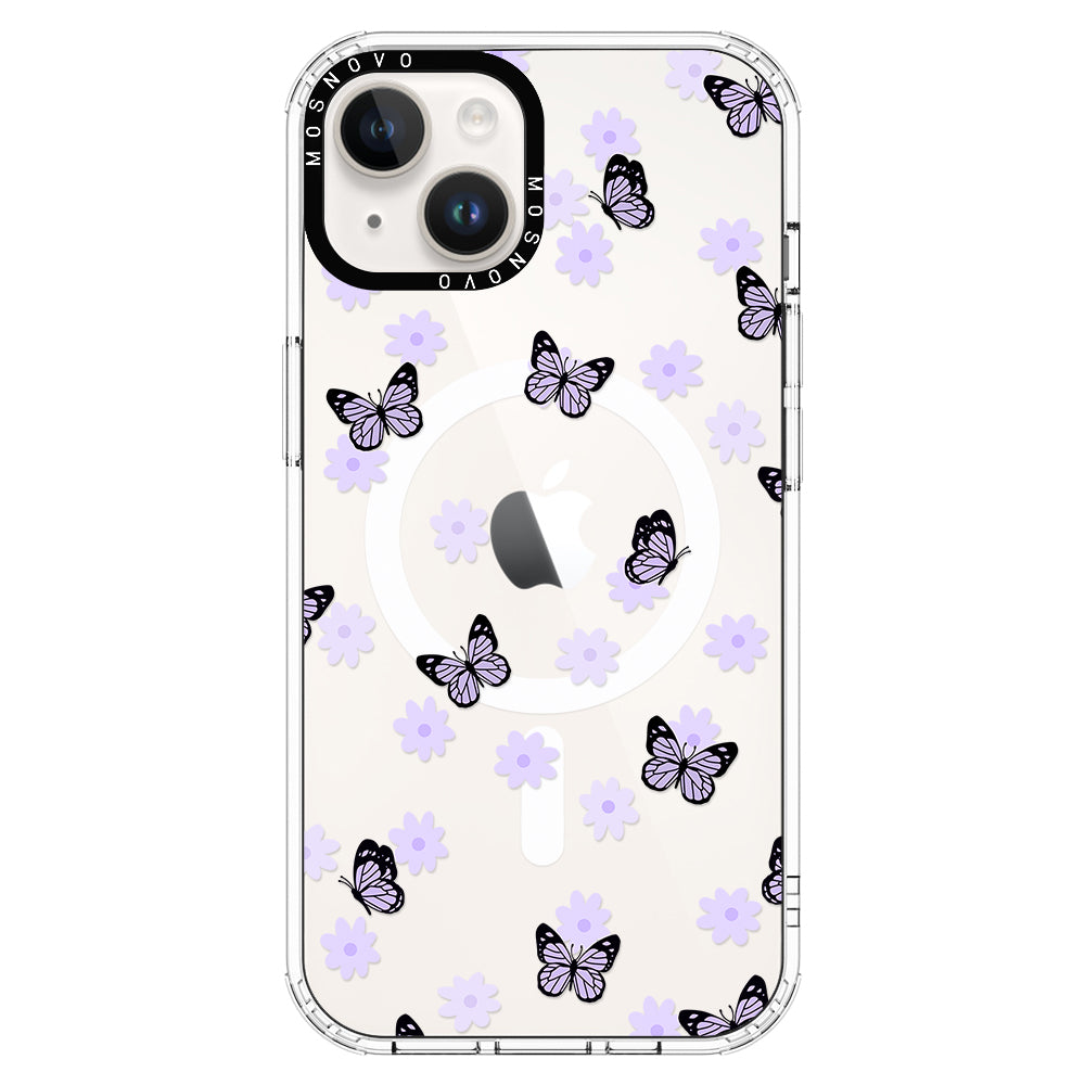 Lilac Butterfly Phone Case - iPhone 14 Case