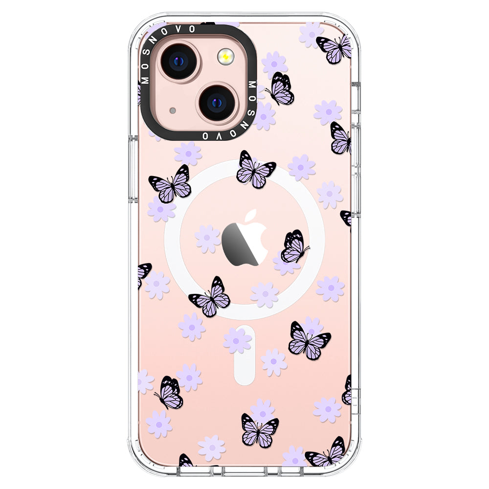 Lilac Butterfly Phone Case - iPhone 13 Case