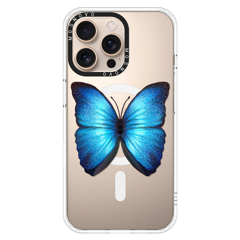 Shimmering Butterfly Phone Case - iPhone 16 Pro Max Case - MOSNOVO