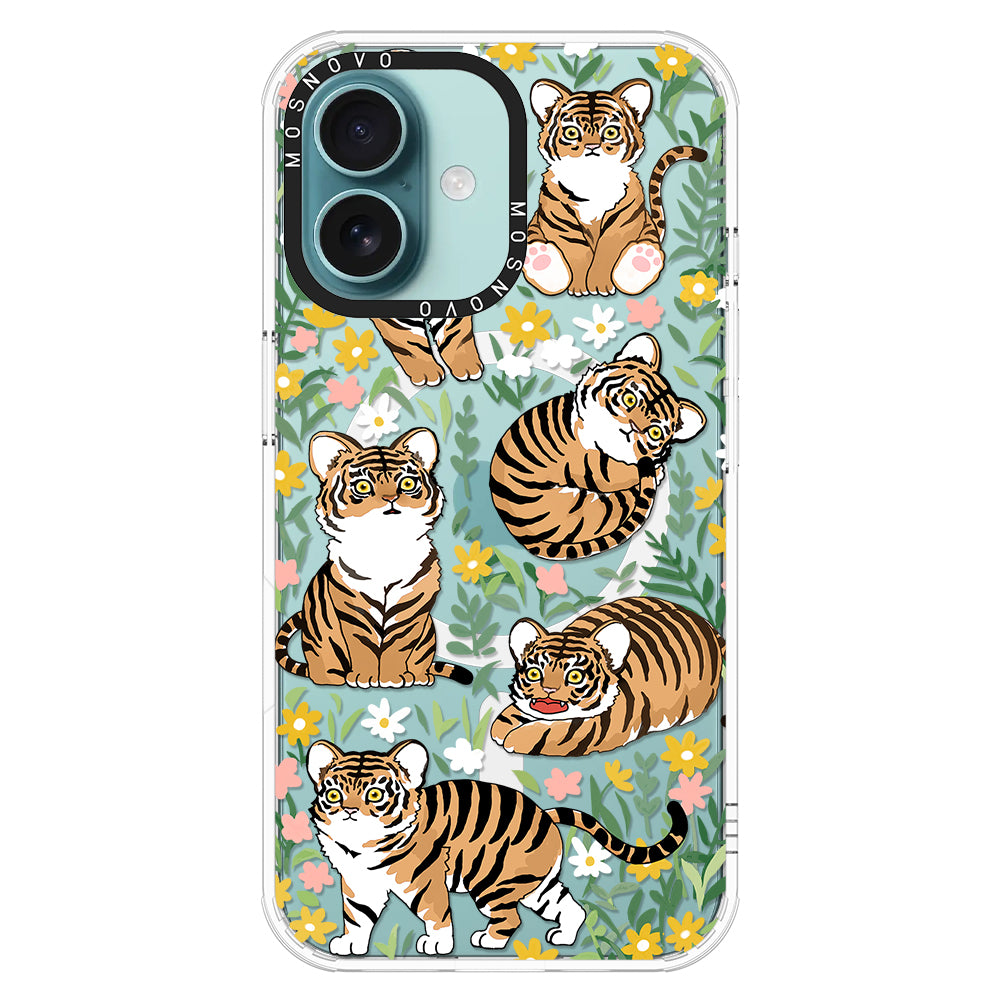 Cute Tiger Phone Case - iPhone 16 Plus Case - MOSNOVO