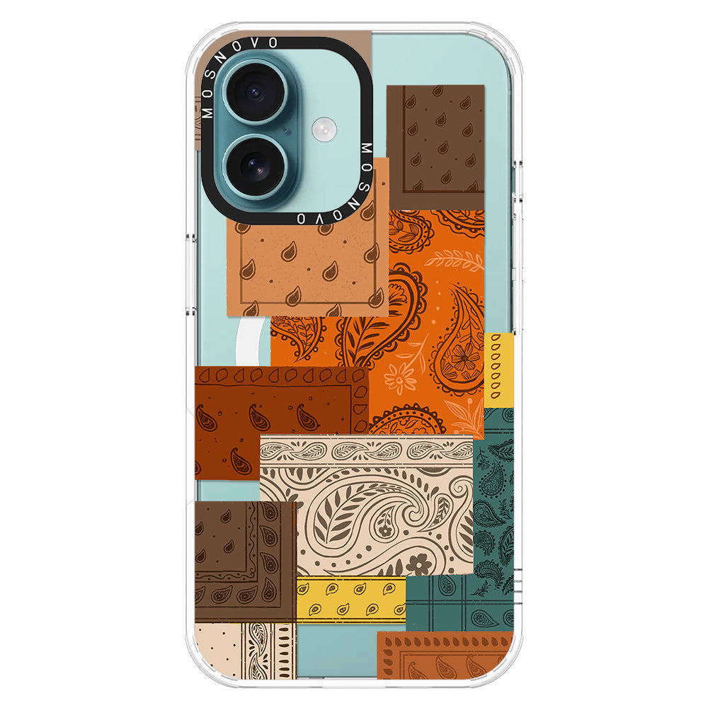 Vintage Paisley Phone Case - iPhone 16 Plus Case - MOSNOVO