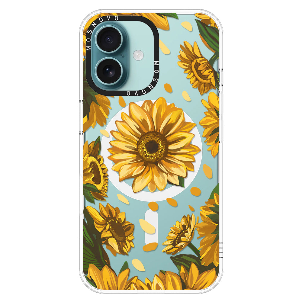 Sunflower Garden Phone Case - iPhone 16 Plus Case - MOSNOVO