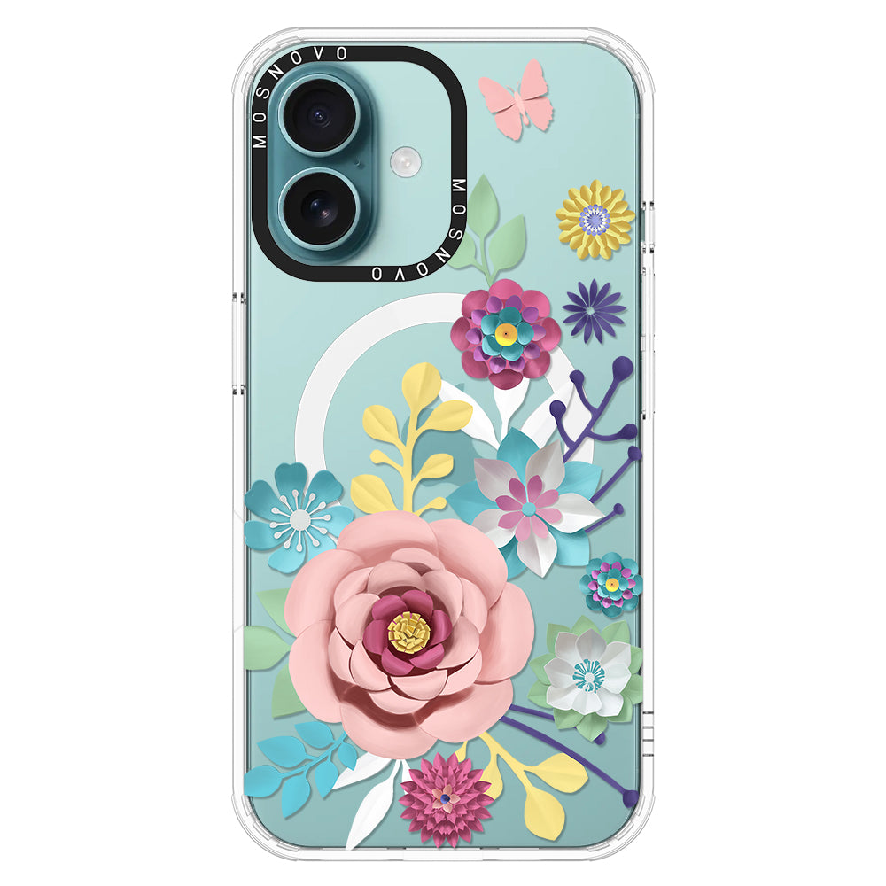 3D Floral Phone Case - iPhone 16 Case - MOSNOVO