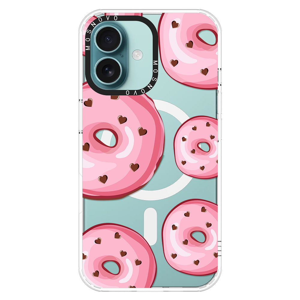 Pink Donuts Phone Case - iPhone 16 Case - MOSNOVO