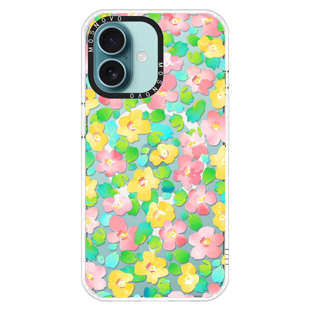 Floral Print Phone Case - iPhone 16 Case - MOSNOVO