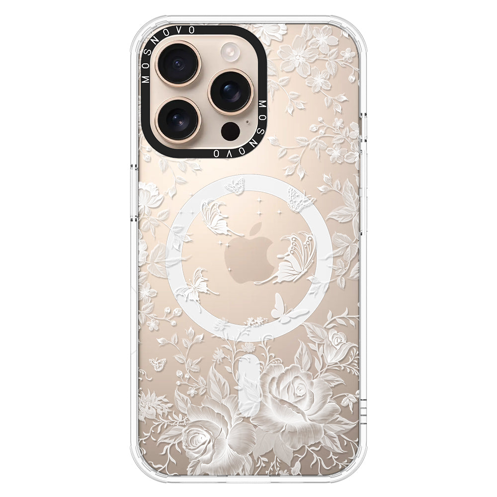 Fairy White Garden Phone Case - iPhone 16 Pro Max Case - MOSNOVO