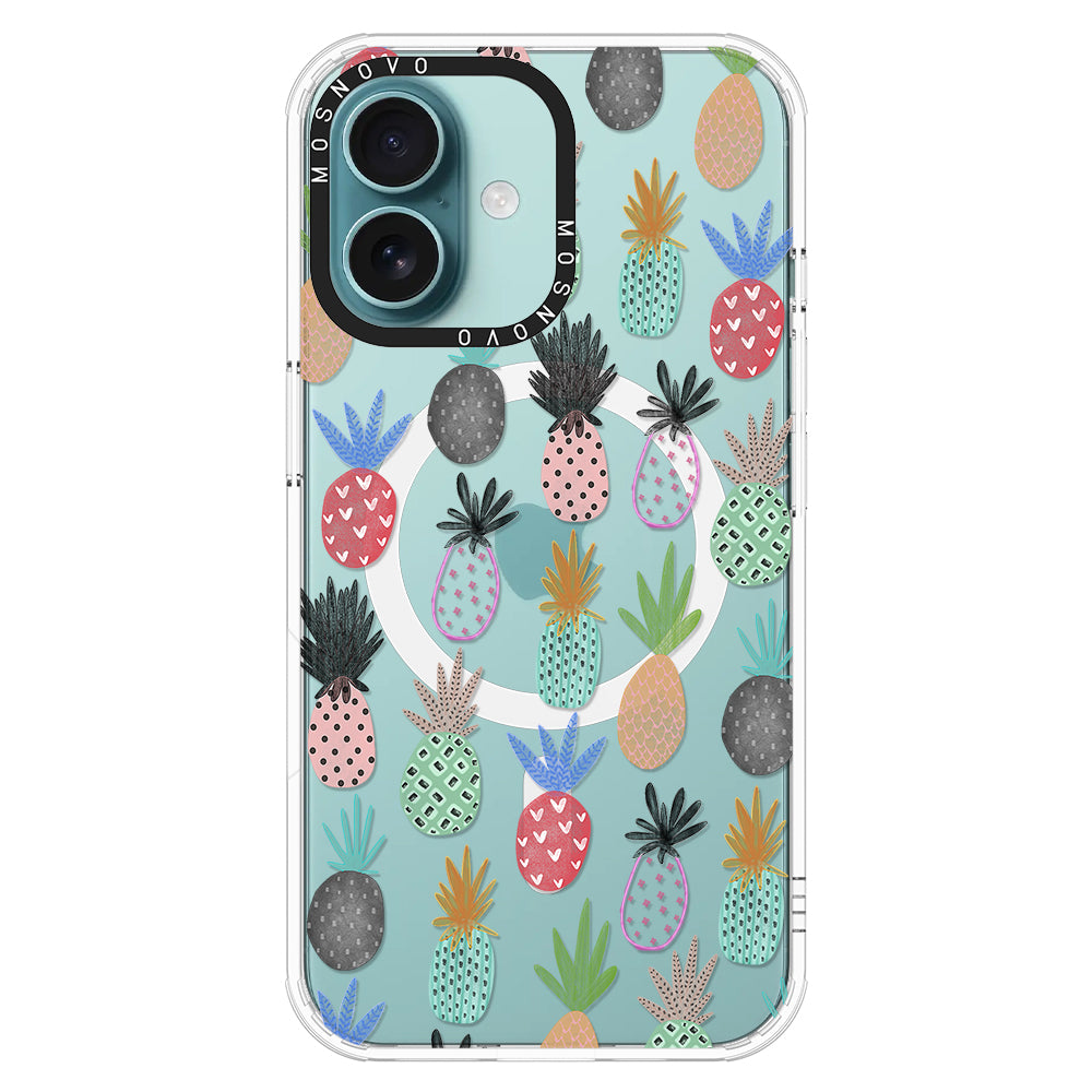 Cute Pineapple Phone Case - iPhone 16 Plus Case - MOSNOVO